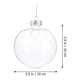 thumbnail image 4 of 10/12 piezas de bolas de Navidad transparentes de plástico rellenables de 8-10 cm, adornos colgantes para árbol de Navidad, decoración para bodas, fiestas, caja de regalo, 4 of 5