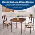 thumbnail image 6 of Open Box Stakmore Hardwood Classic Scalloped Edge Folding Card Table - Fruitwood finish, 6 of 6