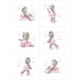 thumbnail image 1 of Juego de paneles de tela UNIQUE Ballerina para acolchar (6 paneles), 1 of 3