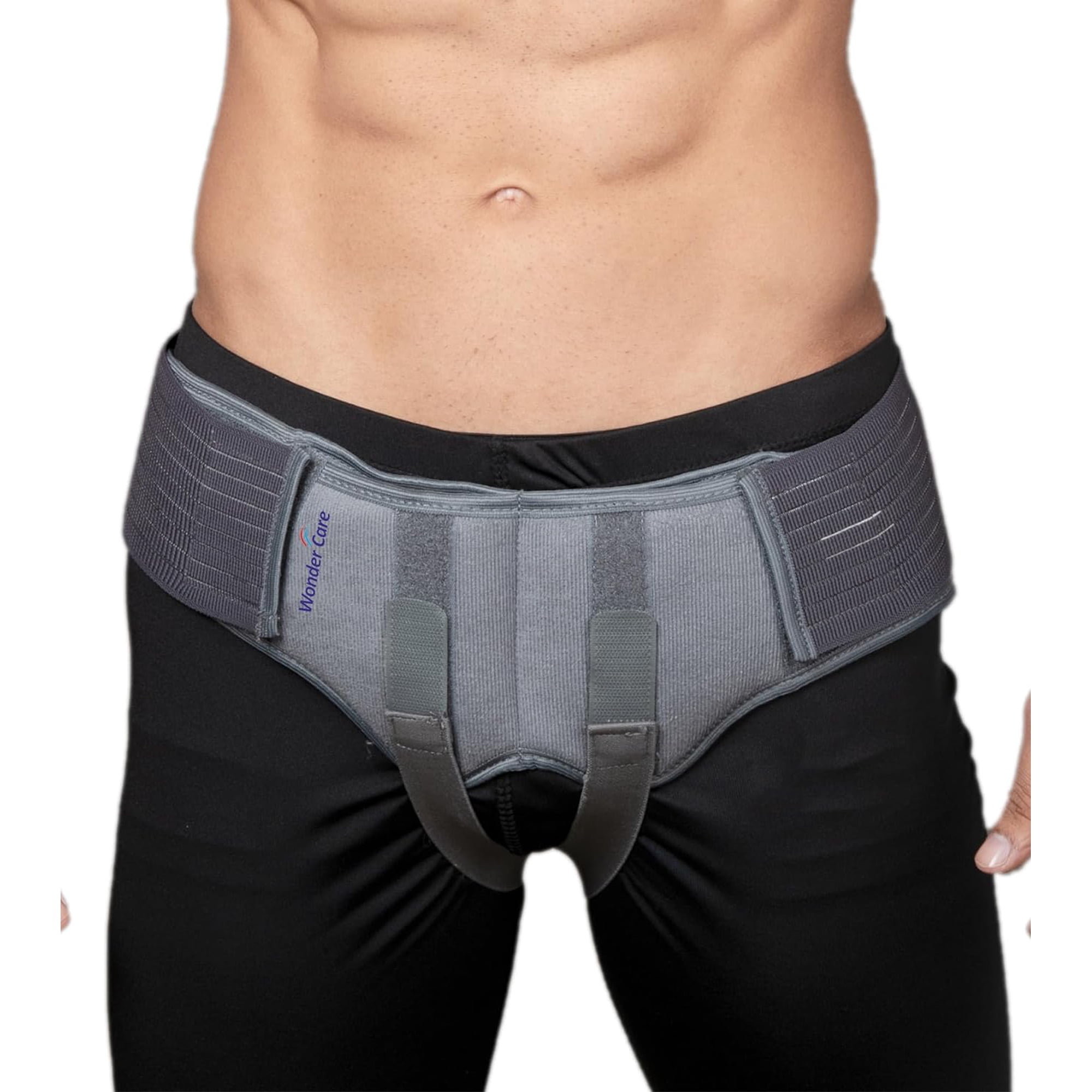 Wonder Care- Grey Inguinal Hernia Support Truss brace for Single/Double Inguinal - XL
