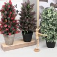 thumbnail image 2 of Kearding Planta artificial con lavabo Faux Tree Plantas en maceta simuladas Maceta de pulpa de plástico para escritorio de Navidad type5 Type2 NO2, 2 of 6