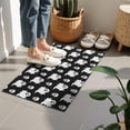 thumbnail image 4 of Black Halloween Ghosts and Skulls Door Rugs,Washable Non Slip Door Mats Indoor,Decorative Door Mats,Entry Mat Indoor for Entrance,Bedroom,Kitchen,Bathroom,16"x24", 4 of 6