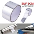 thumbnail image 4 of 5mx5cm Heat Protection Tape Silver Fabric Heat Protection Tape Self-Adhesive I A7X0, 4 of 8