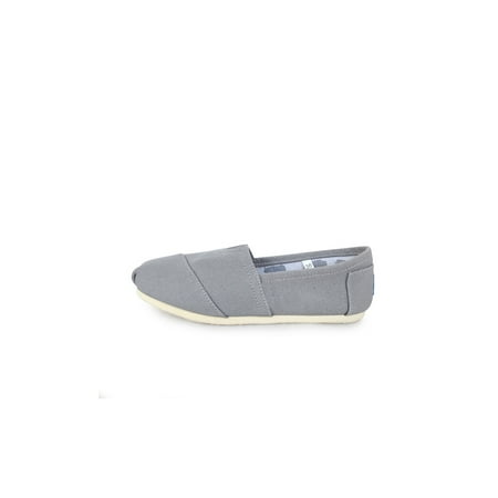 

SIMANLAN Womens Slip-On Shoes Memory Foam Flats Non-Slip Loafers Driving Lightweight Canvas Shoe Walking Casual Loafer Light Gray 6