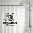 thumbnail image 4 of WMQPNNS Customizable Shower Curtain Bathroom Fabric with Hooks, 4 of 7