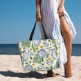 thumbnail image 3 of Wukai Vintage Utensils Print Zipper Bag,large Beach Tote Bag,Waterproof Sandproof Bag,Grocery and Picnic Tote Travel Bag, 3 of 5
