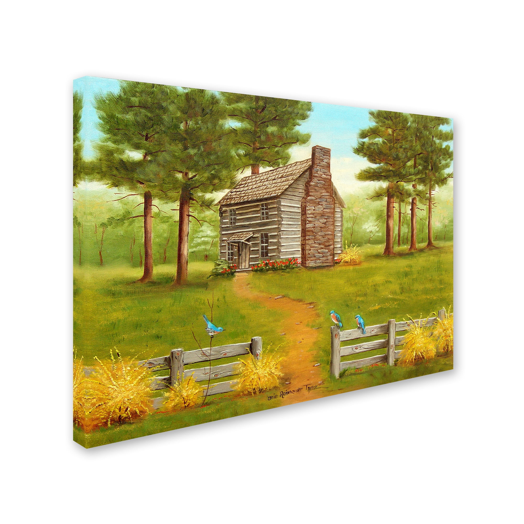 Trademark Fine Art 'Old Hickory Tavern In The Spring' Canvas Art by Arie Reinhardt Taylor