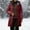 c01Red, variant on JGGSPWM Puffer Jacket Womens Winter Quilted Coat Thicken Fleece Lined Down Parka Long Puffer Jackets with Hooded Warm Outerwear Red XL