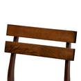 thumbnail image 4 of Baxton Studio Devlin Mid-Century Modern Transitional Light Beige Fabric Upholstered and Walnut Brown Finished Wood 4-Piece Dining Chair Set, 4 of 6