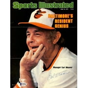 Earl Weaver Signed Baltimore Orioles Sports Illustrated Magazine Cover BAS