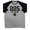 T-Shirt Heather Grey, variant on GYMISH Raglan 225 Club Funny Workout Gym T-Shirt for Men
