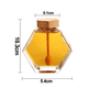 thumbnail image 2 of Tarro de miel con forma hexagonal con recipiente de almacenamiento de vidrio resistente al calor para cocina casera, 2 of 5