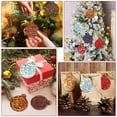 thumbnail image 5 of 24 Pcs Resin 2 Styles Round Silicone Epoxy Resin Casting with Rope Christmas Ornament Mold (Blue), 5 of 8