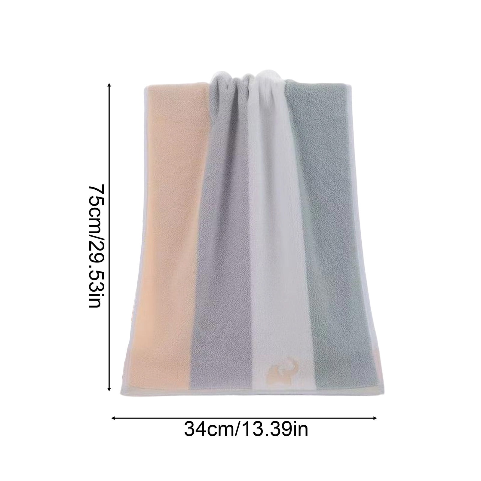 Bcylexb Rainbow Stripe Cotton Hand Towels, 13"x 30" Minimalist Color Soft Face Towels Bath Gym Spa Towels Quick Dry Absorbent