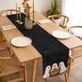 thumbnail image 3 of Cute Ghost Table Runner - 108 Inch Long, Kitchen Dining Table Runner Dresser Scarves, Autumn Napkins Harvest Black Night Farmhouse Decor for Coffee Tables Wedding Party Banquet, 3 of 8