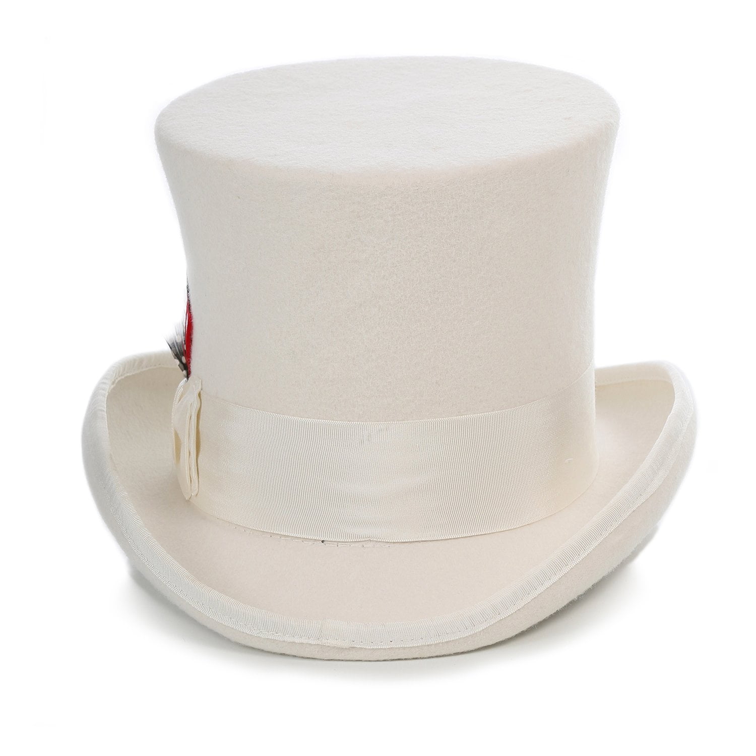 white wool top hat