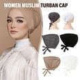 thumbnail image 4 of Daily Mix Store New Fashion Soft Modal Muslim Inner Adjustable Headscarf Quality Turban Islamic K3Y1 Women Stretch Color Warm Headwear, 4 of 9
