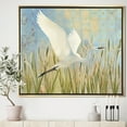 thumbnail image 2 of Designart ' Snowy Egret in Flight vII ' Farmhouse Framed Canvas, 2 of 3