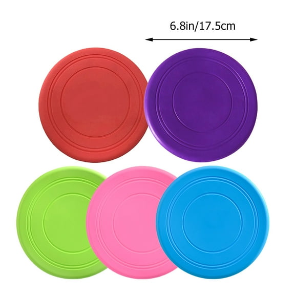 WEAVILUX Outdoor Dog Toys Pet Silicone 5PCS