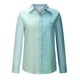 thumbnail image 4 of Cárdigan Para Mujer Raya Contraste Impresión Manga Larga Camisa de Un Solo Pecho Solapa Top Odeerbi  ODB184835, 4 of 8