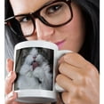 thumbnail image 2 of 3drose, Grooming Cat, 15oz Mug, 2 of 6