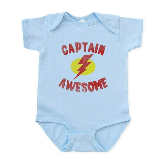 CafePress - Captain Awesome Infant Bodysuit - Baby Light Bodysuit, Size Newborn - 24 Months