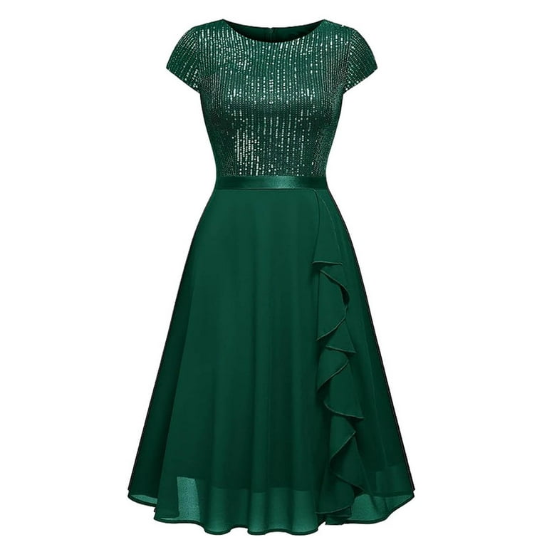 green emerald velvet dress Discoteca Sequin Dress