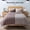 Brown, variant on DOMDEC Ultra Soft Diamond Stitch Design Reversible Quilt Set, Black/Dark Grey, Twin Size