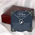 thumbnail image 4 of Heart, Mother Of The Bride Gift From Daughter Mother Of The Bride Necklace From Bride Gift Mom Of Bride Present To Mom From Bride, Necklaces with Meaningful Messages Card Inside, 4 of 6