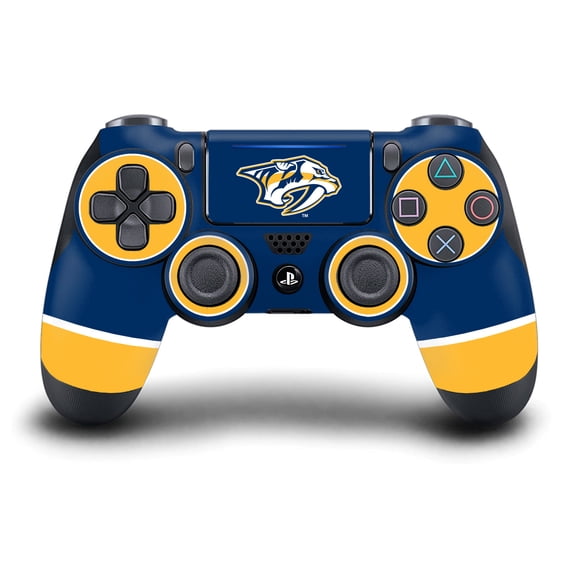 Head Case Designs Officially Licensed NHL Nashville Predators Plain Vinyl Sticker Skin Decal Cover Compatible with Sony DualShock 4 Controller