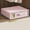 Pink #3, variant on Foldable Sheet Storage Box with Clear PVC Window | Beige Cloth Organizer for Bedding & Duvet Covers | 38x33x11.5cm Drawer & Closet Organizer | 1-Piece Space Saving Storage Solution