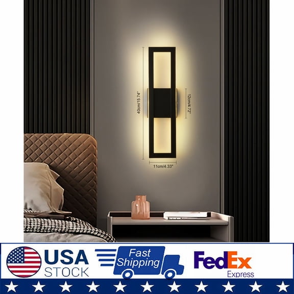 Indoor LED Cube Modern Wall Light Bedroom Living Room Wall Sconce Lamp Dimmable