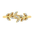 thumbnail image 3 of 10K Yellow Gold Diamond Nature Wedding Band (0.15 Carat) (Ring Size 8), 3 of 6