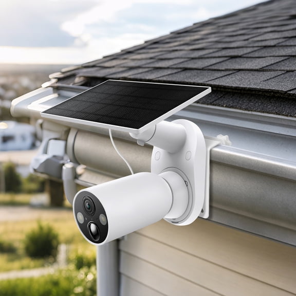 Gutter Mount Bracket for SoloCam S340 Outdoor Security Camera Holder, White