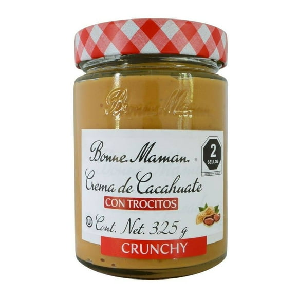 Crema de cacahuate Bonne Maman con tocitos 325 g