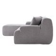 thumbnail image 6 of Modern Large L-Shape Modular Sectional Sofa, 2 Pcs Free Combination, For Living Room, Bedroom, Gray, 6 of 22