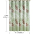thumbnail image 7 of Floral Fabric Shower Curtain, Beige Brown Gray Botanical Shower Curtain, Waterproof Bathroom Curtain, 7 of 7