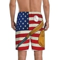 thumbnail image 6 of KLL American Flag And Baseball for Men's 1-Pack Shorts,Sleep Pajama Shorts for Men Soft Pj Shorts Men's Pajama Bottoms Sleepwear -Large, 6 of 7