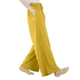 thumbnail image 4 of Spring Saving GaThRRgYP Pants for Women Clearance,Fashion Womens Casual Solid Color Elastic Loose Pants Straight Wide Leg Trousers Pants, 4 of 6