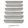 thumbnail image 2 of Valterra Bug Screen - RV Appliance A10-1313VP Refrigerator Vent; 8.1 Inch Length x 1.5 Inch Width; Stainless Steel; Package Of 6; With Plastic Ties; With Retail Package, 2 of 5