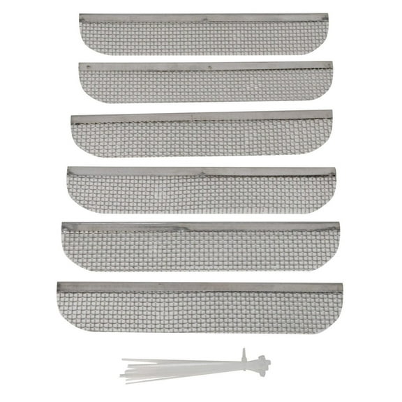 Valterra A10-1313VP Stainless Steel Mesh Cover 6 Pack Bug Screens for RV Fridge Vent & Fits Dometic Models with 8.13 Vent