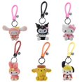 thumbnail image 1 of Figuras de acción de Hello Kitty Kuromi My Melody para niños, modelo de muñeca de Pvc, adorno colgante, regalo, 6 unidades por juego, 1 of 4