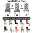 thumbnail image 4 of Chair Covers Stretch Chair Covers For Dining Room Solid Color Chair Protector Covers Slipcover Parson Chair Covers, 4 of 7