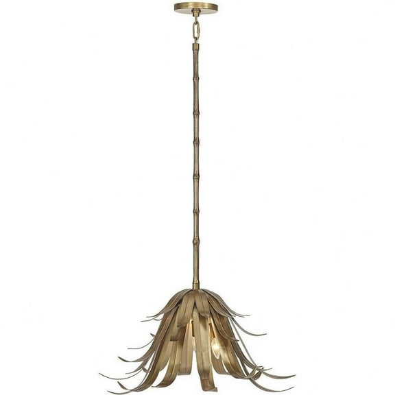 3 Light Pendant in Modern Style-14.5 inches Tall and 24 inches Wide-Brass Finish Bailey Street Home 79-Bel-5037534