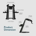 thumbnail image 6 of VR Headset Stand for Oculus Quest 2 Holder Touch Controller Display Stand Docking Station Black, Meta Quest 2/ Quest/ Rift / Rift S/ Samsung Odyssey VR Stand / Valve Index / HTC Vive / Valve Index, 6 of 8