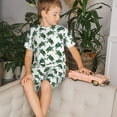 thumbnail image 4 of Fotbe Watercolor Turtle Pijama Estampada de 2 Piezas para Niños – Ropa de Dormir de Manga Corta Cómoda para Niños y Niñas, Camiseta y Shorts de Algodón-Medium, 4 of 6