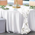 thumbnail image 6 of Coolnut Gold Yarn Square Table Runner, Kitchen Table Matching for Daily and Holiday Seasonal Indoor or Outdoor Party (27X120). House Decor, 6 of 7
