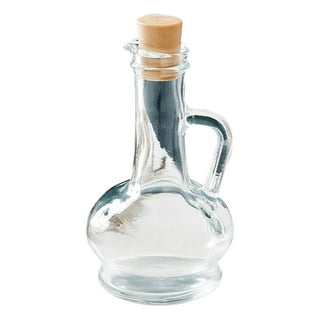 Salad Dressing Shaker: Premium Borosilicate Glass Bottle with Mixer Insert  • Leak Proof Salad Dressing Blender and Dispenser with Measurements and