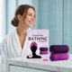 thumbnail image 1 of Pisexur Belleza Maquillaje Esponja auténtica con nudos, color negro, exfoliante corporal, esponja de baño para ducha, toallita de lufa, limpieza profunda suave para espaldapara mujeres y hombres, 1 of 9