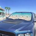 thumbnail image 2 of Binienty Foldable Windshield Sun Shade Beach Starfish Ocean Car Front Windshield Sun Visor UV-Blocking Heatshield Sunshade Adjustable Heat Reflector-Keep Your Vehicle Cool, 2 of 8